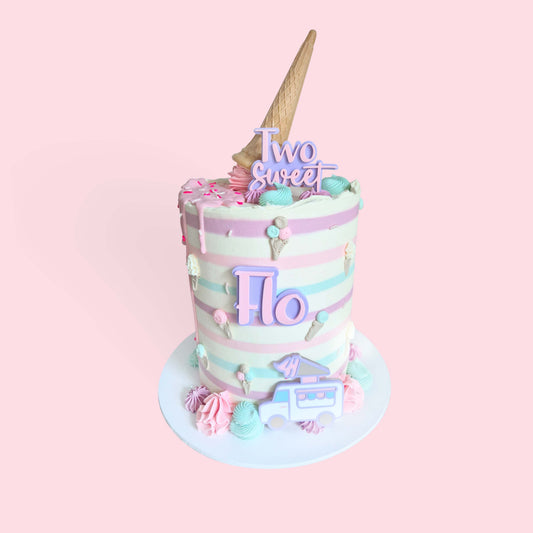 Buttercream Style Striped
